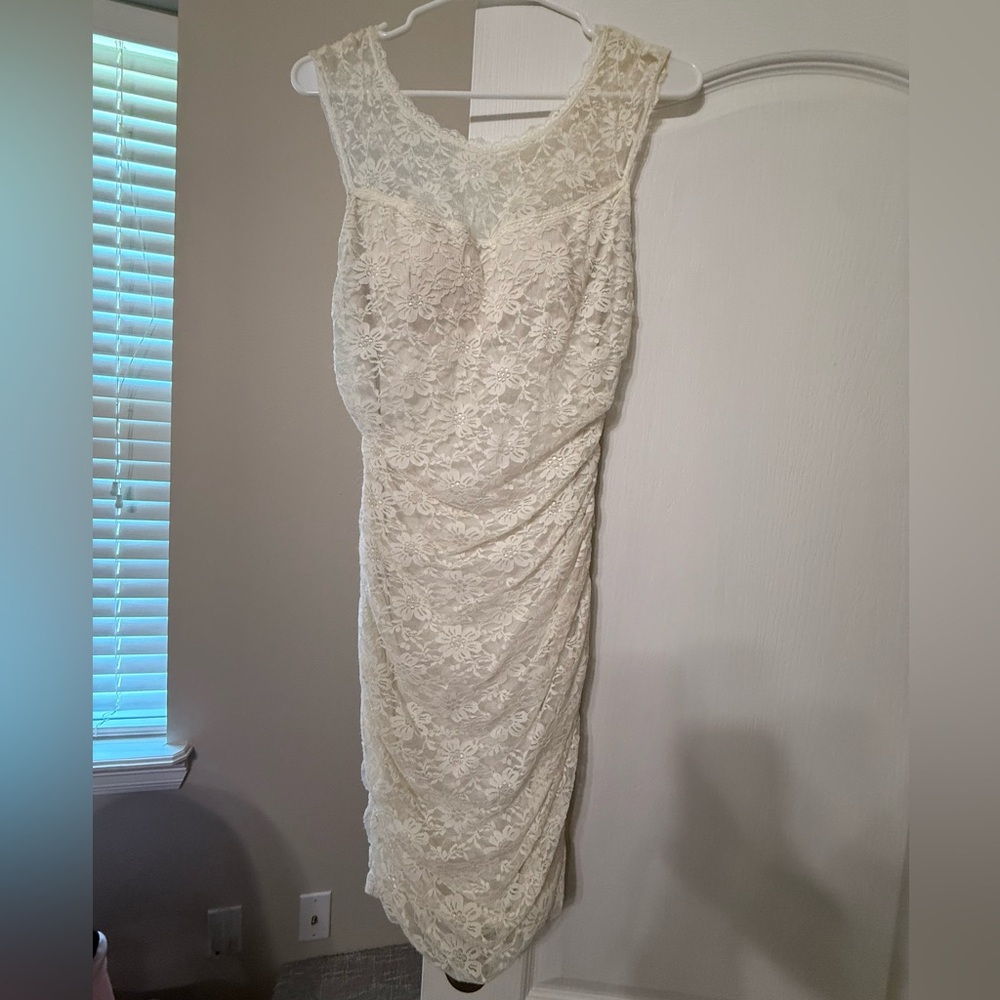Honey and Rosie Ivory Lace Wedding/Formal Dress